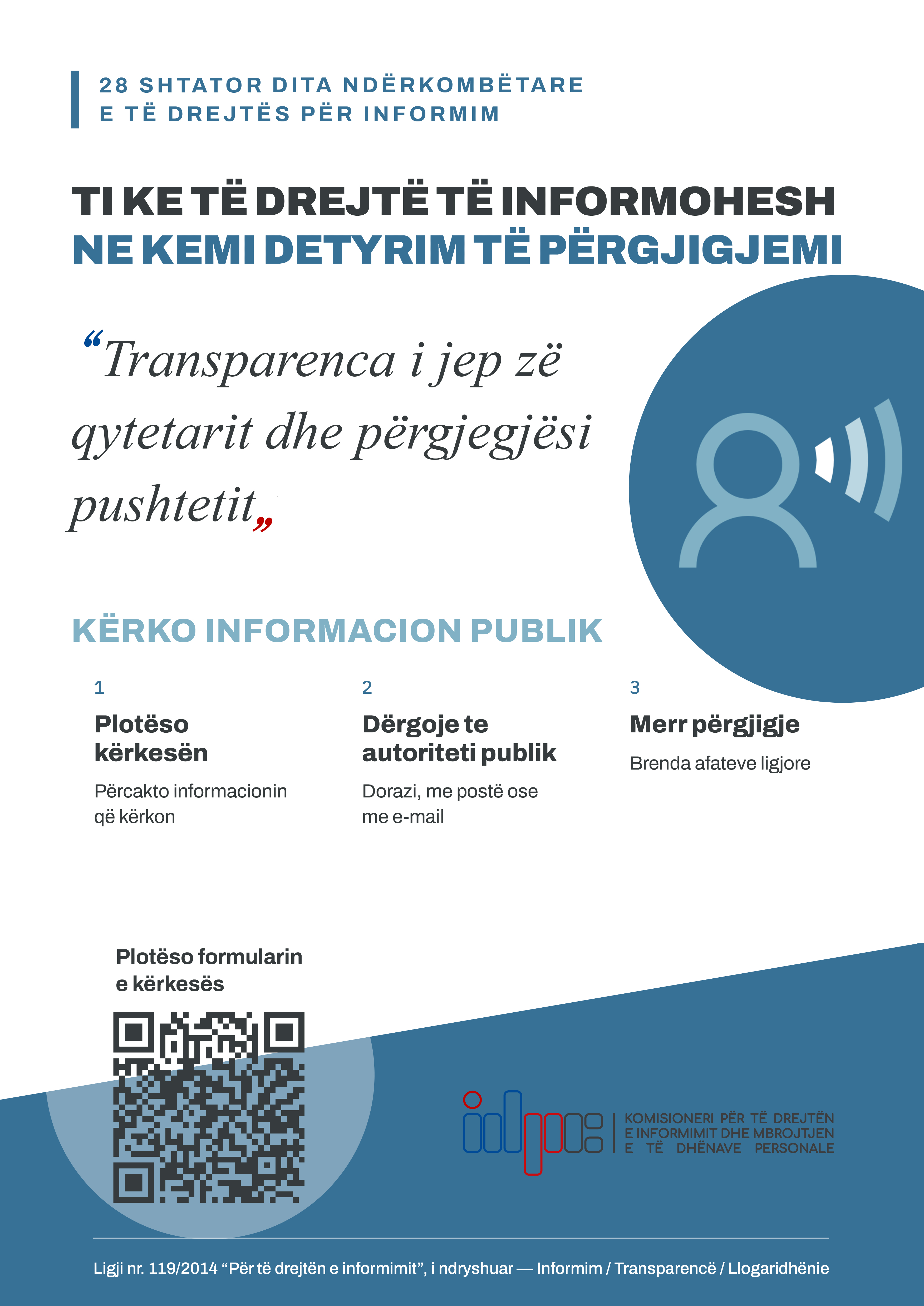 28 Shtator – Dita Ndërkombëtare e së Drejtës për Informim